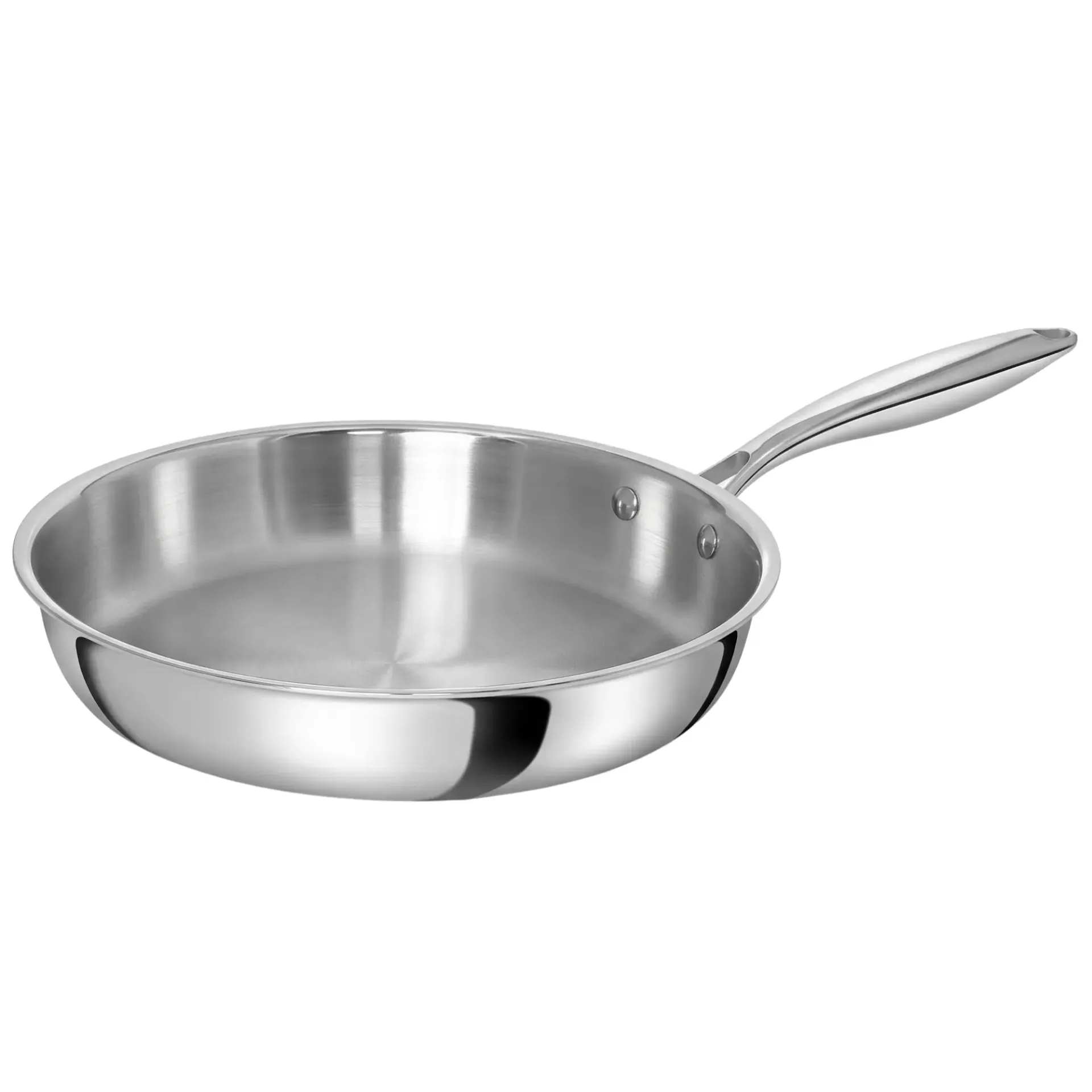 TeCuisine - Poêle Inox 18/10 Triply – Cuisine Naturelle - 28 cm