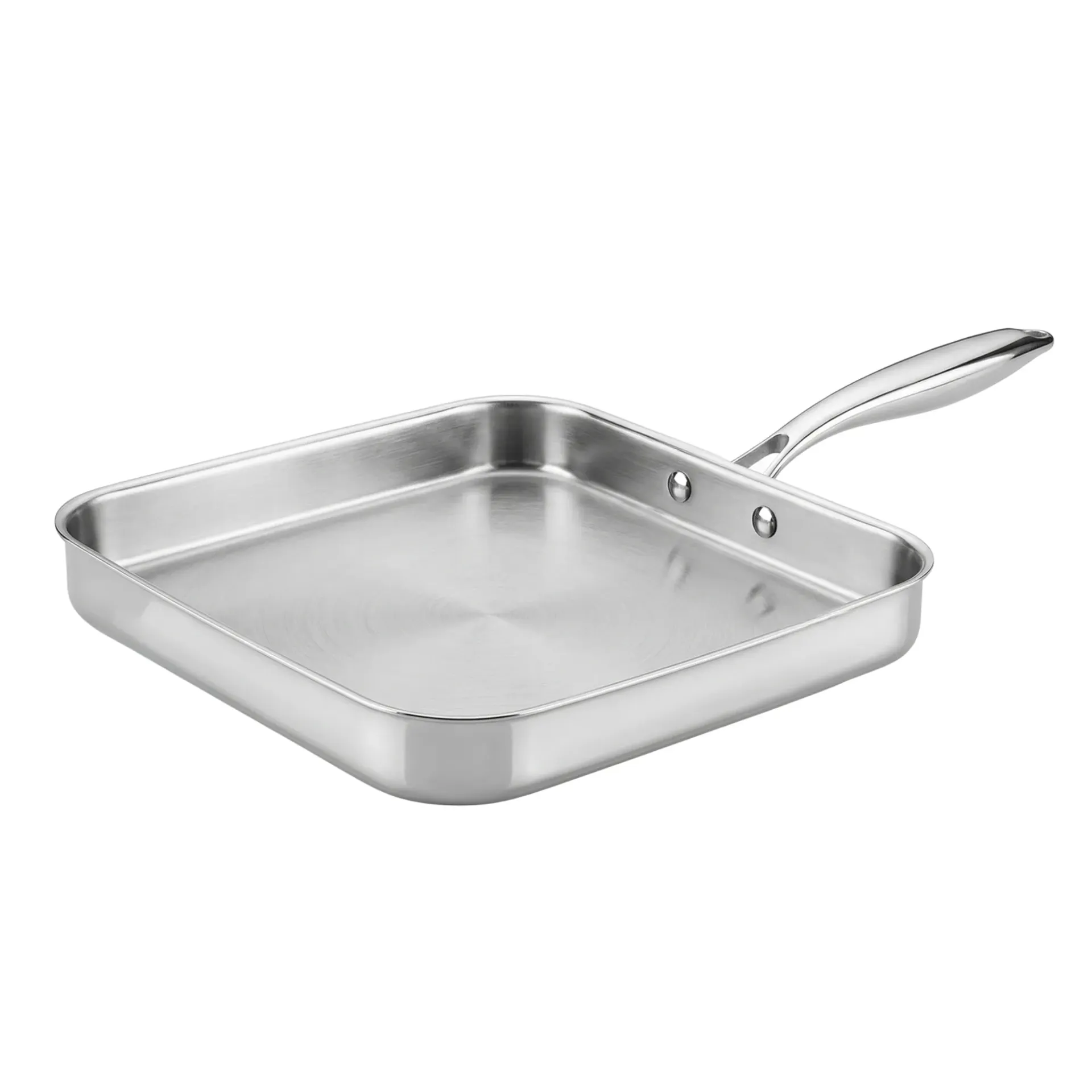 TeCuisine - Poêle Carrée Inox 18/10 Triply – Cuisine Naturelle - 28x28 cm