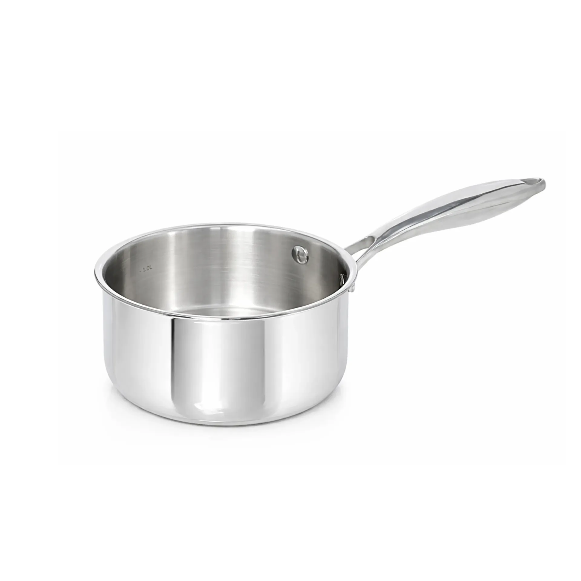 [CASSEROLE-INOX-1810-16-FBA] TeCuisine - Casserole Inox 18/10 Triply – Cuisine Naturelle - 16 cm