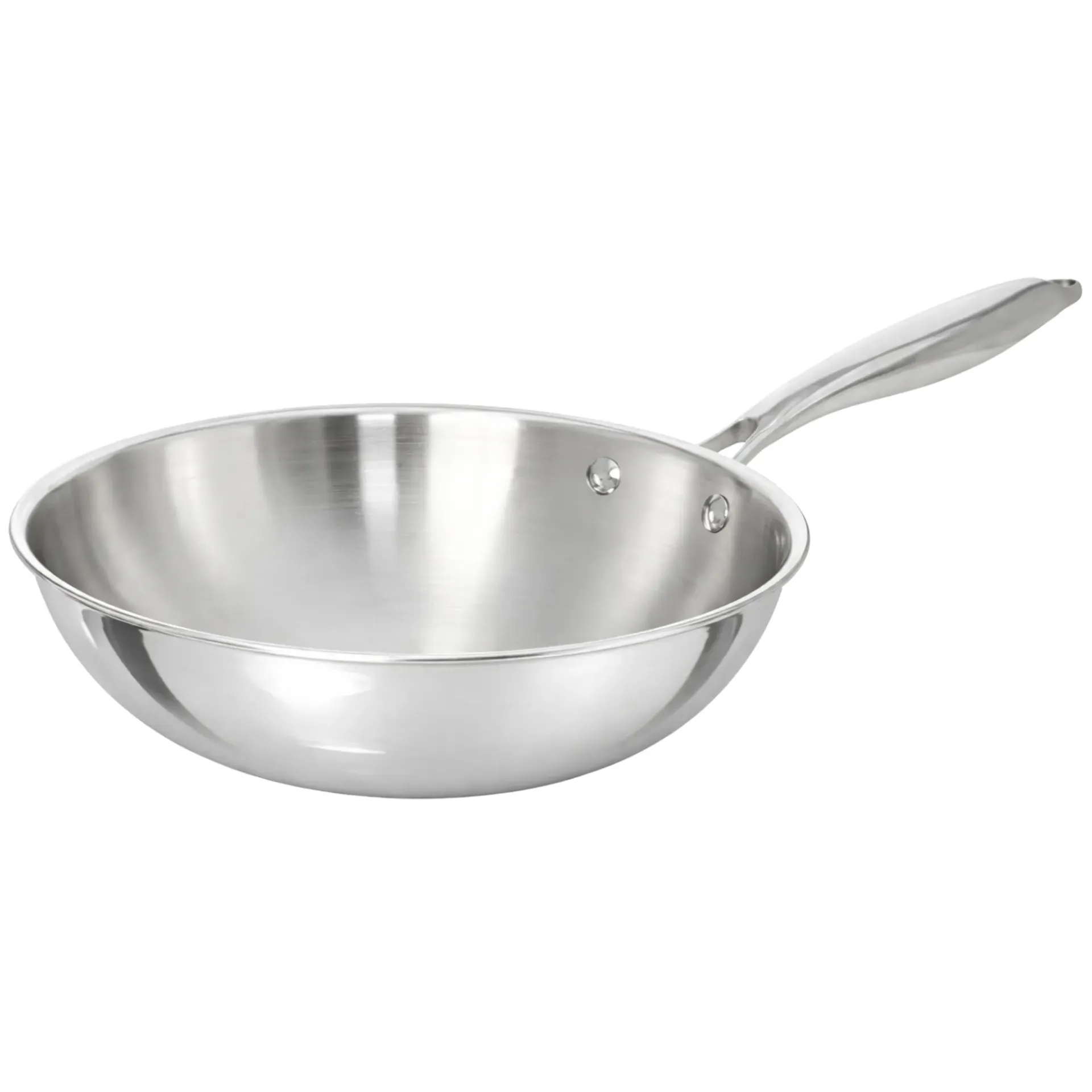 TeCuisine - Wok Inox 18/10 Triply – Cuisine Naturelle - 24 cm