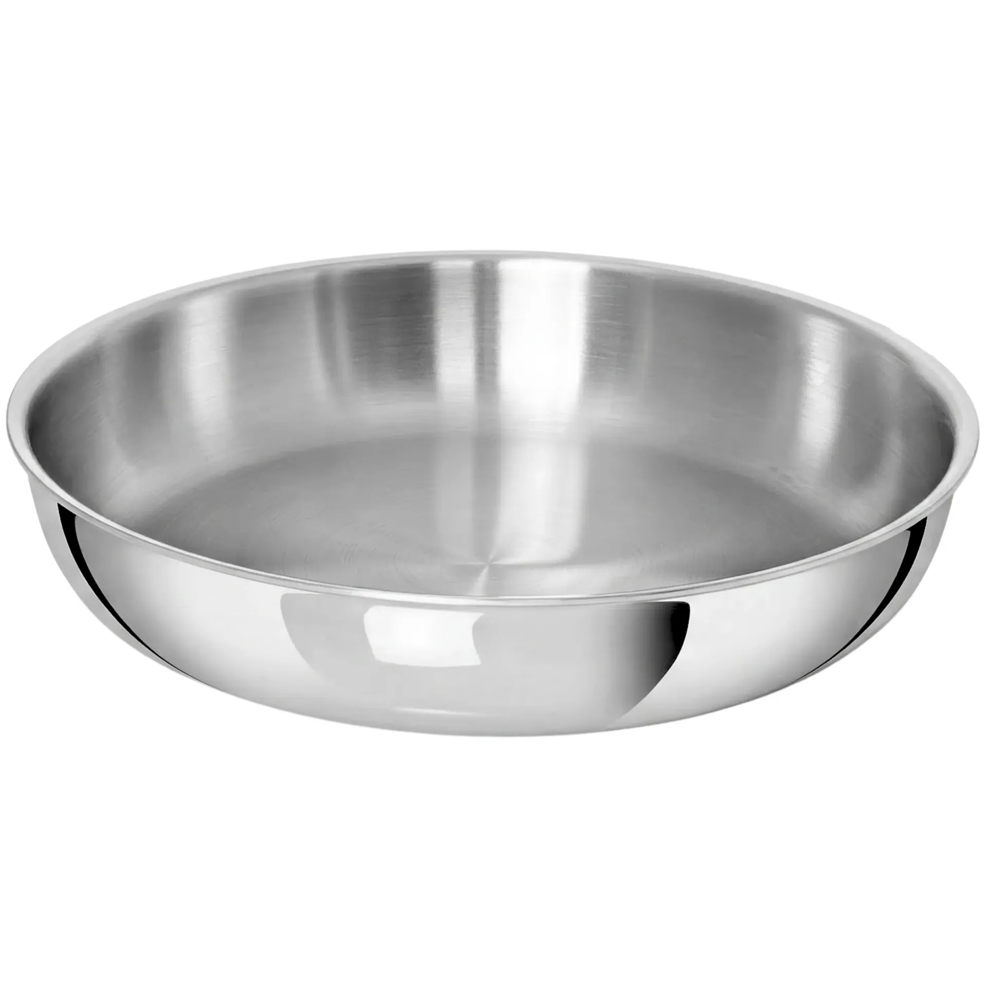 TeCuisine - Poêle Inox 18/10 Triply – Empilable & Modulable - 30 cm