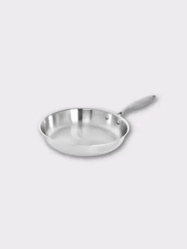 [POELE-INOX-1810-28] TeCuisine - Poêle Inox 18/10 Triply – Cuisine Naturelle - 28 cm