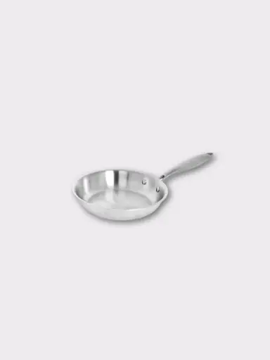 [POELE-INOX-1810-22] TeCuisine - Poêle Inox 18/10 Triply – Cuisine Naturelle - 22 cm